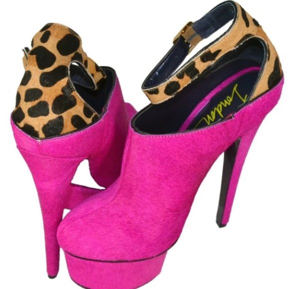 London Trash Wynne- Pink/Leopard Size 10 - Picture 3 of 8
